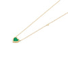 Belle Époque Yellow Gold and Malachite Necklace